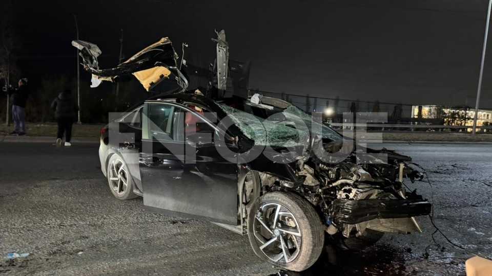 Accidente vial en avenida Lincoln, García.