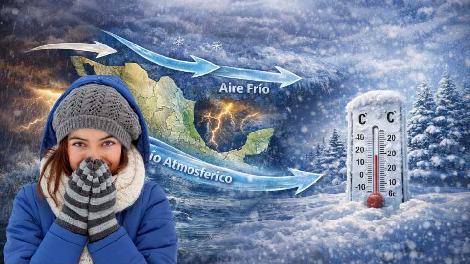 Frente Frío 29 provoca heladas y lluvias en México.