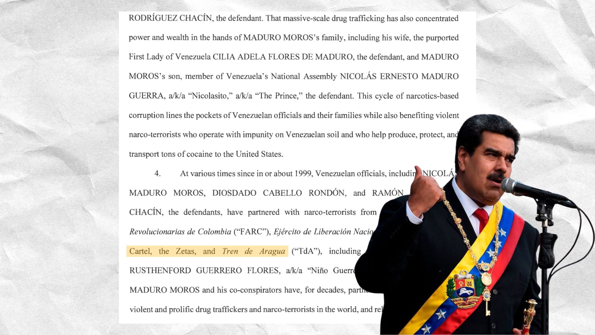 Acusa EU a Maduro de alianzas con cárteles mexicanos