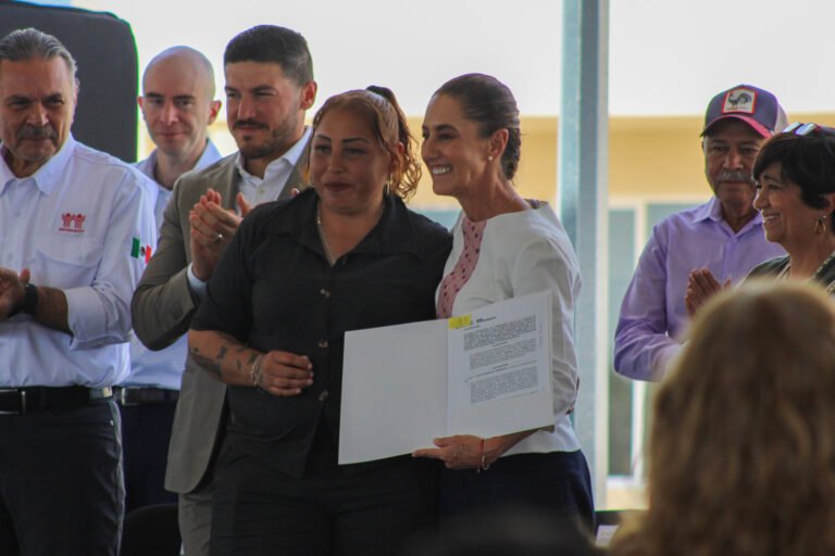 “Sheinbaum entrega viviendas en Juárez Nuevo León