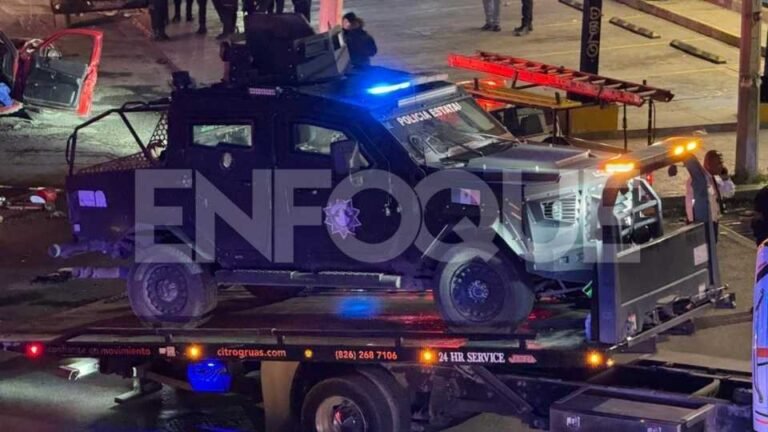 Cinco elementos de Fuerza Civil heridos tras choque nocturno