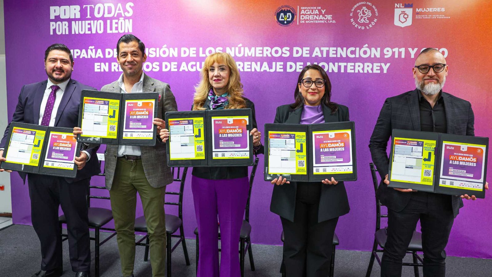 Difundirán números 911 y 070 para mujeres víctimas de violencia en recibos de agua en NL