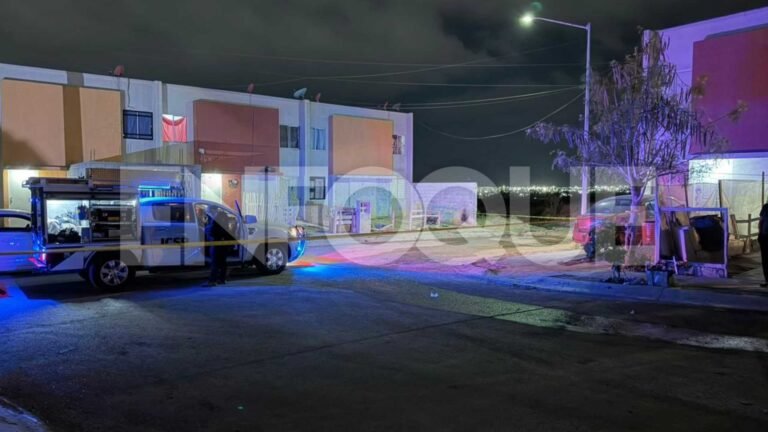 Escena de crimen en García Nuevo León colonia Brisas Residencial