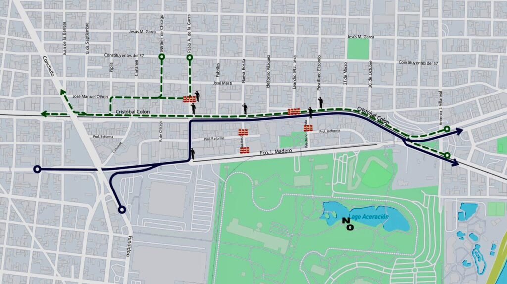 rutas alternas Monterrey