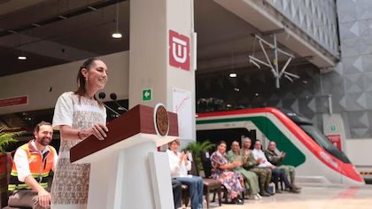 Inaugura Sheinbaum tren suburbano Buenavista-AIFA