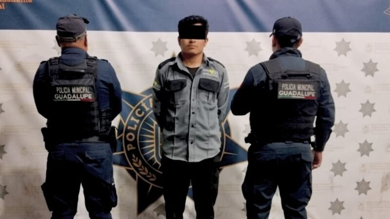 Guardia detenido por intento de robo en Guadalupe