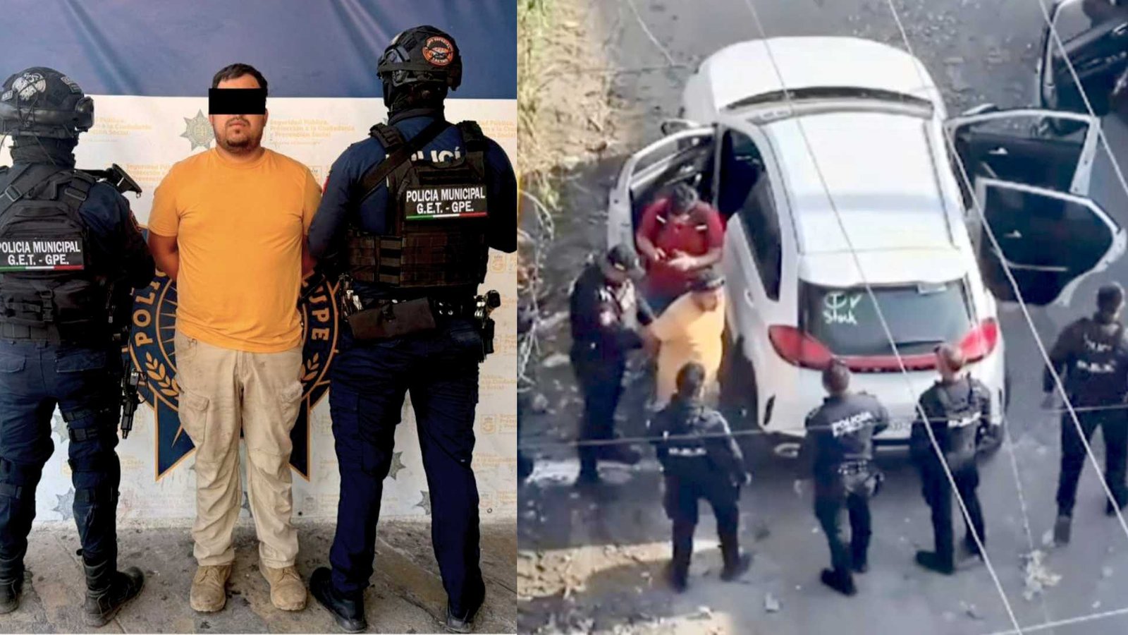 Detienen a hombre con camioneta robada tras persecución en Guadalupe