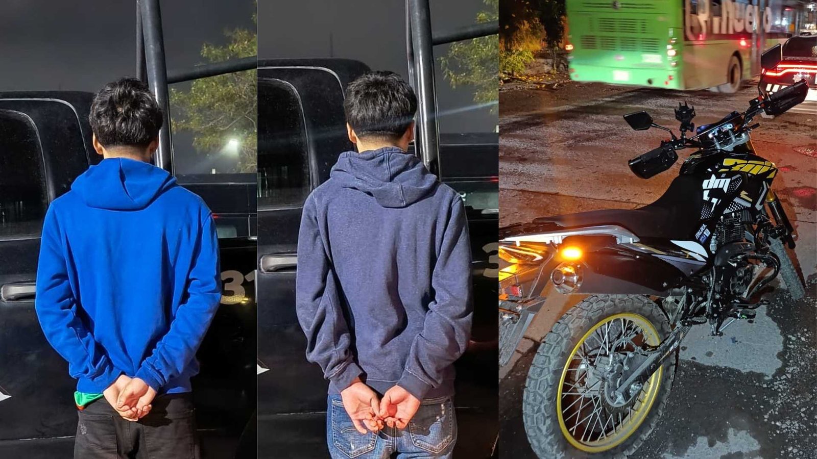 Detienen a menores con droga tras persecución en Monterrey