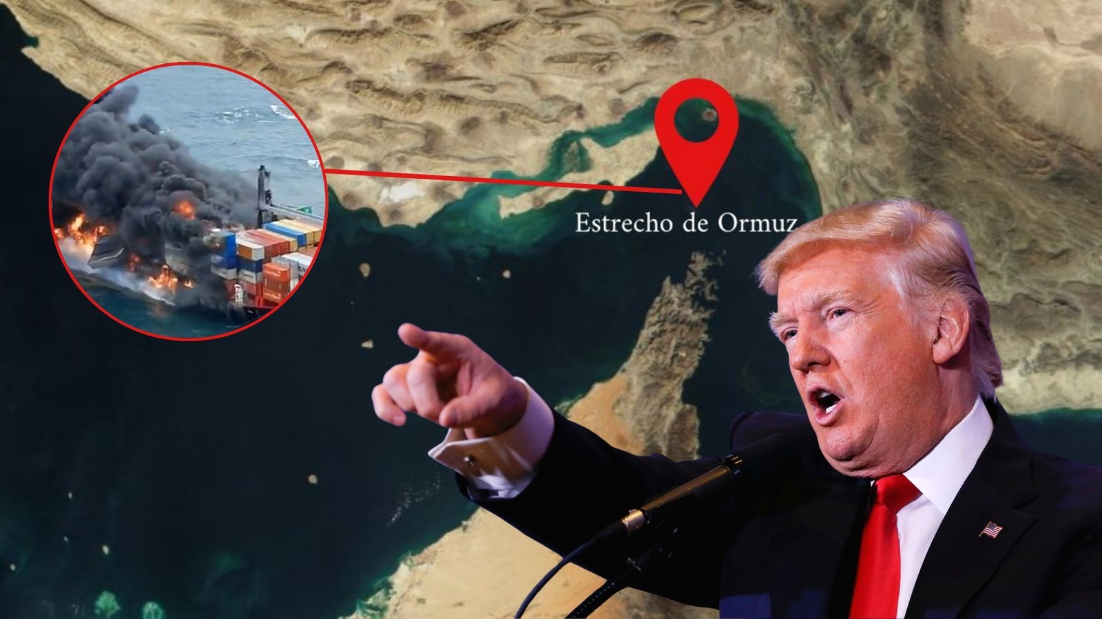 Trump ordena destruir barcos con minas en Ormuz