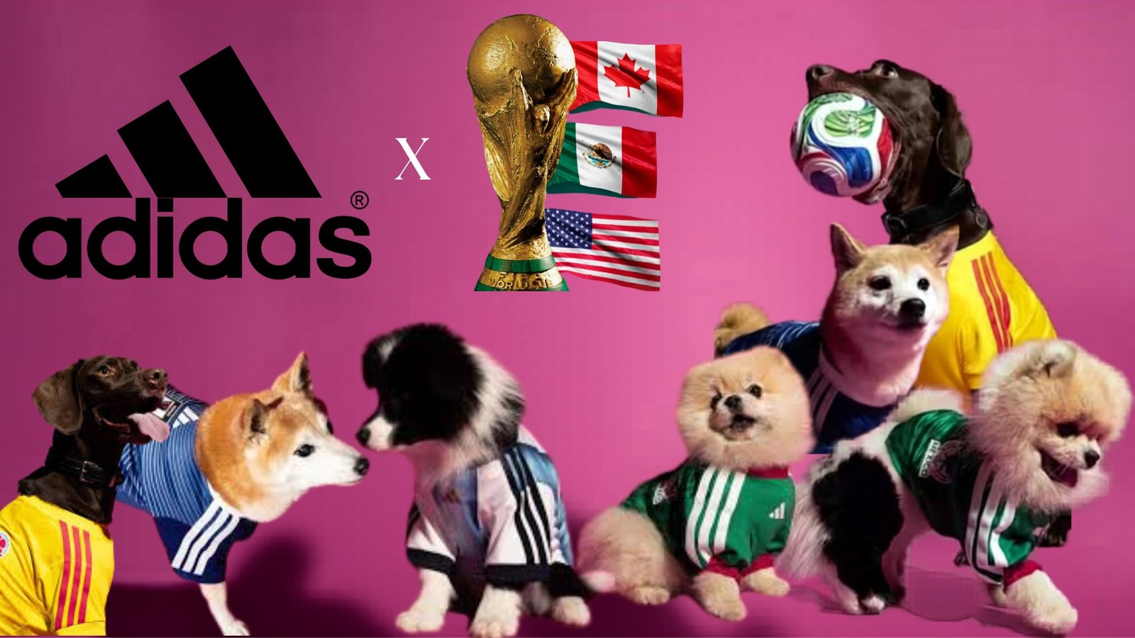 ¡Perritos mundialistas! Adidas lanza los jerseys de México y Argentina para mascotas
