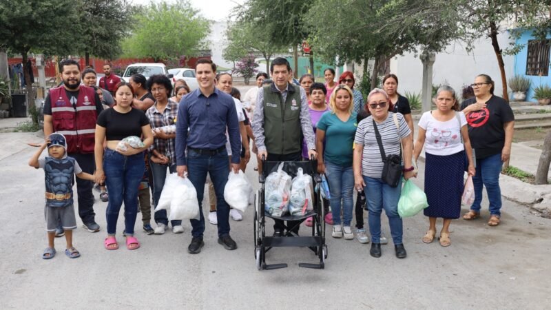 Impulsa Escobedo apoyo vecinal con programa solidario