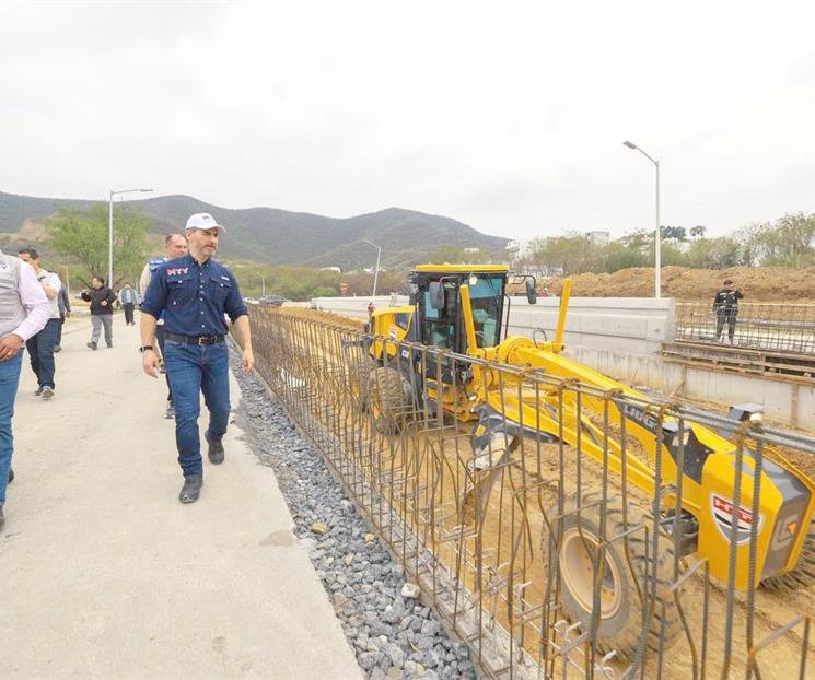 Avanza Circuito Vial del Huajuco 80% en Monterrey