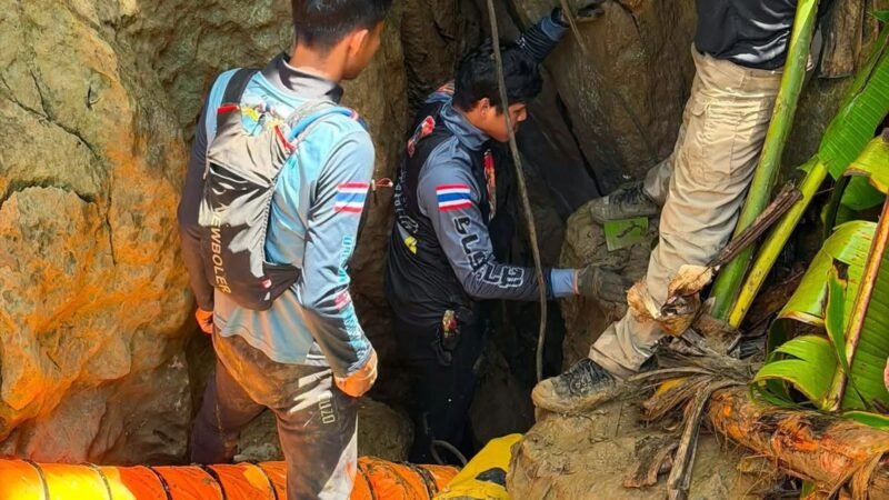 Rescatan a siete personas atrapadas en cueva de Laos