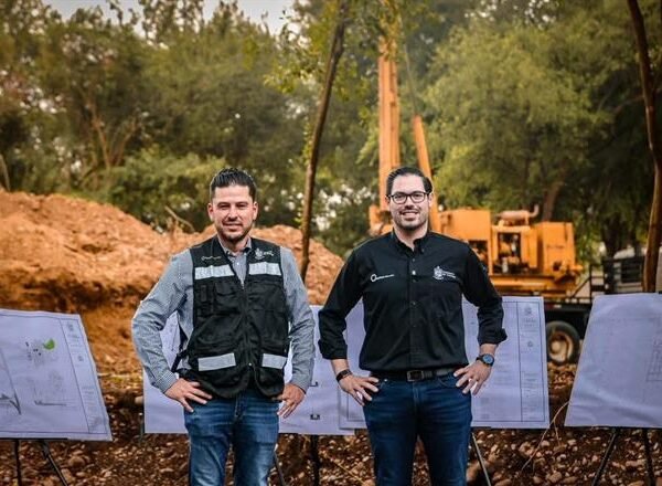 Supervisa David de la Peña obra deportiva San Pedro