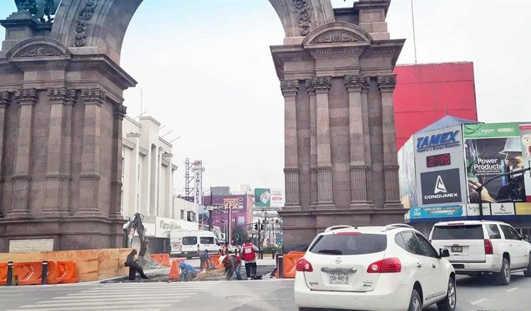 Suspenden obras en Arco de la Independencia