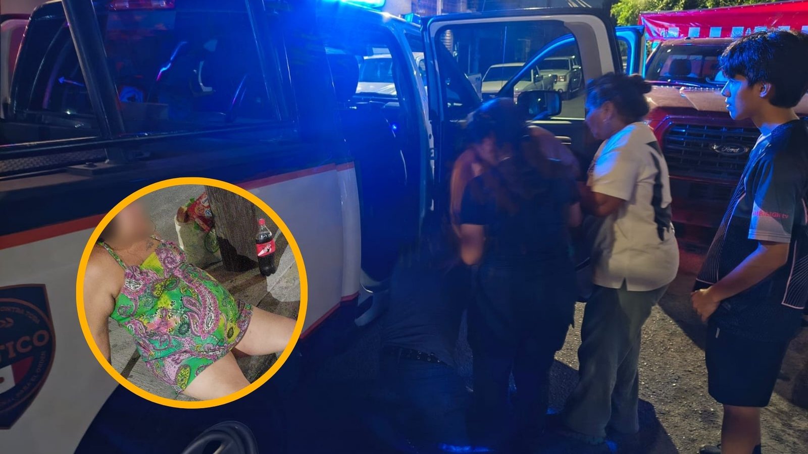 Auxilian Policías de Guadalupe a embarazada tras sufrir caída