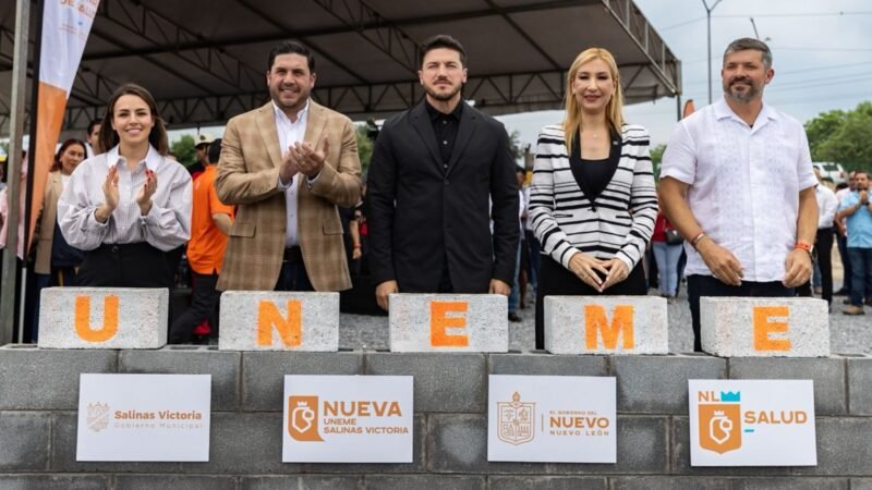Samuel García arranca construcción de UNEME en Salinas Victoria