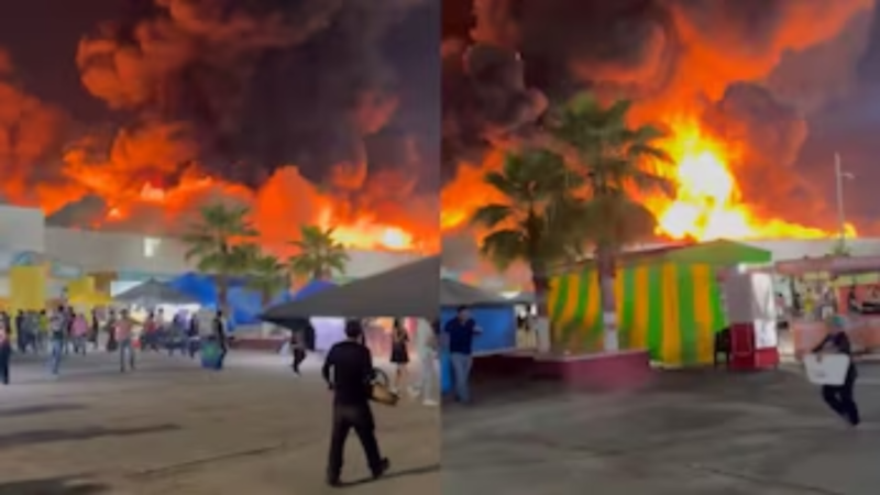 Deja incendio en Feria Tabasco cinco muertos