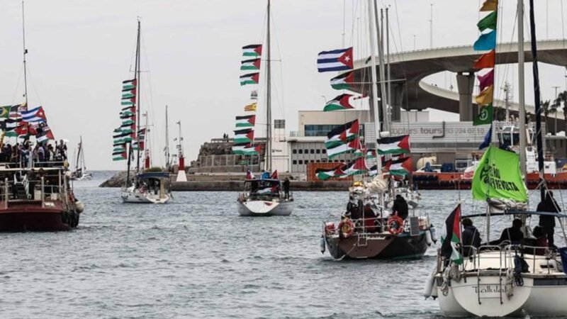 Israel intercepta flotilla rumbo a Gaza y detiene a activistas