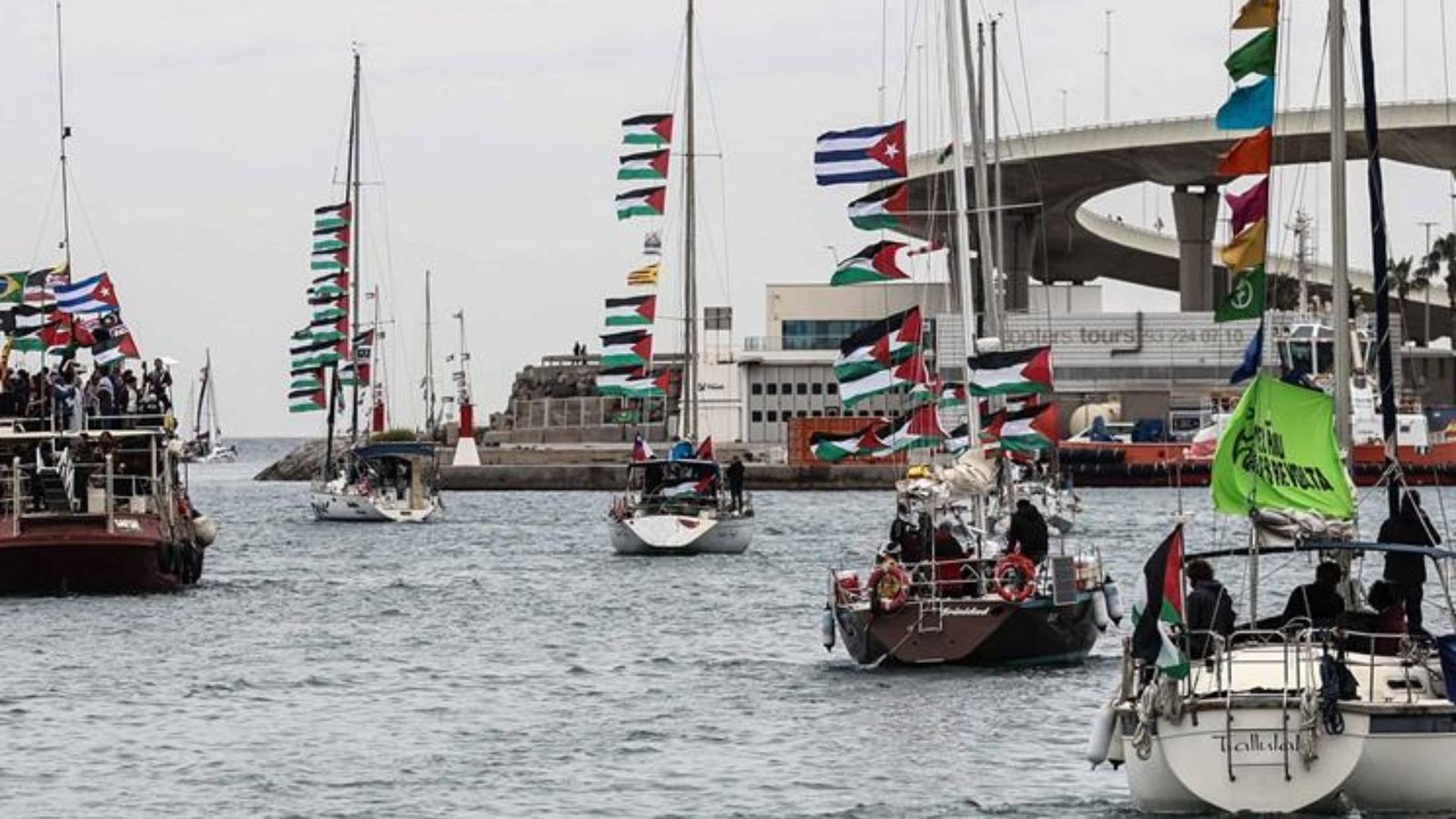 Israel intercepta flotilla rumbo a Gaza y detiene a activistas