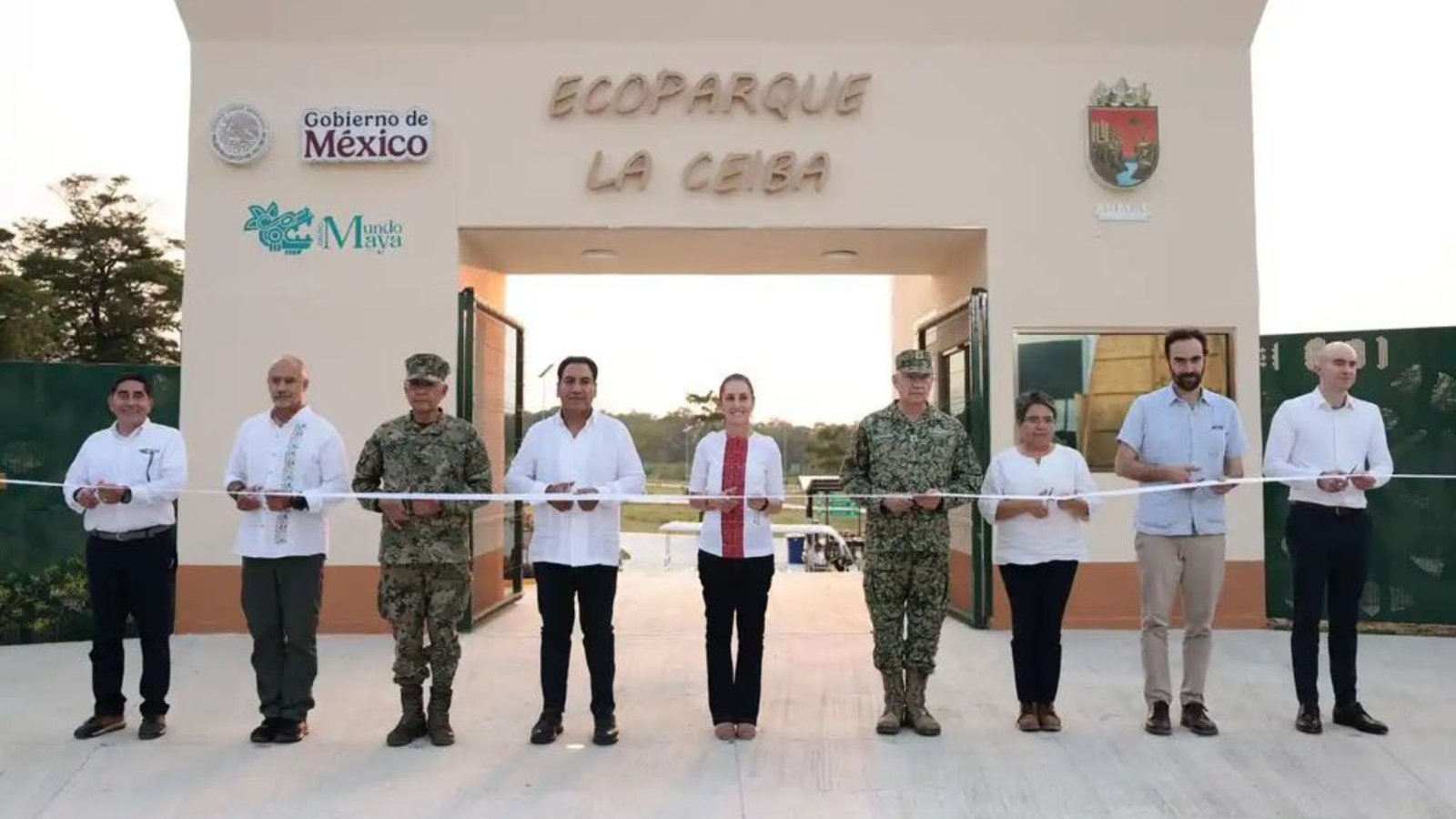 Sheinbaum defiende soberanía en inauguración del Ecoparque La Ceiba en Chiapas
