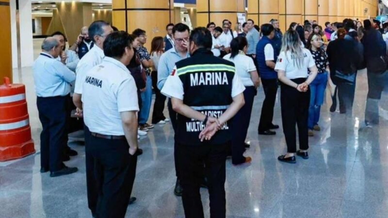 Marina investiga flamazo en aeropuerto capitalino