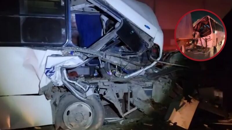 Choque de transporte de personal deja 10 afectados en Apodaca