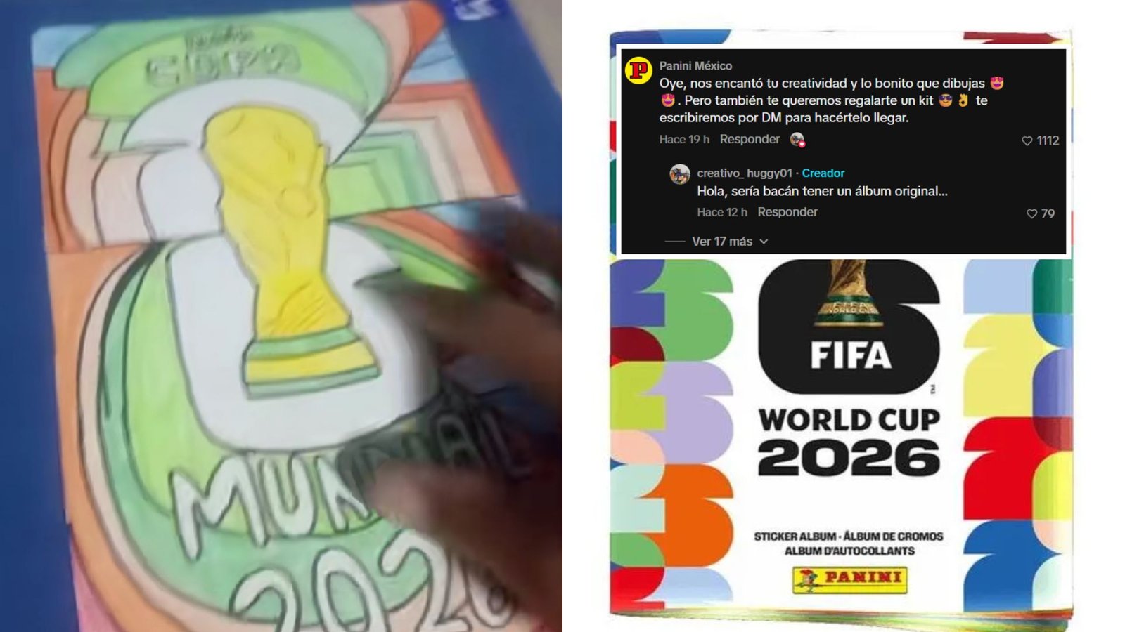 Niño crea su propio álbum Panini del Mundial 2026