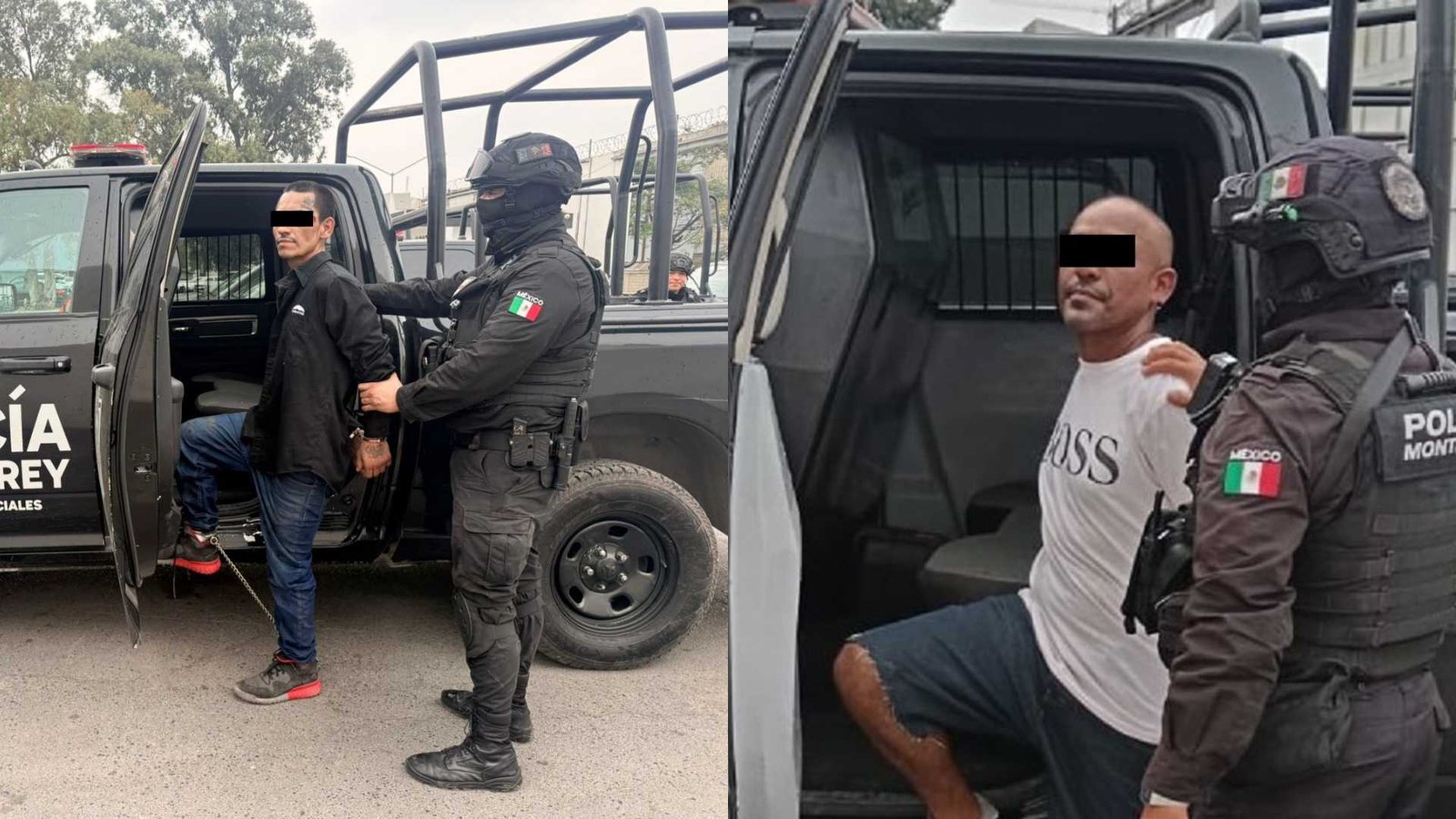 Detienen a dos hombres con dosis de cristal en Monterrey