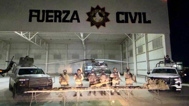 Aseguran fusil Barrett y armas tras enfrentamiento en Doctor Coss