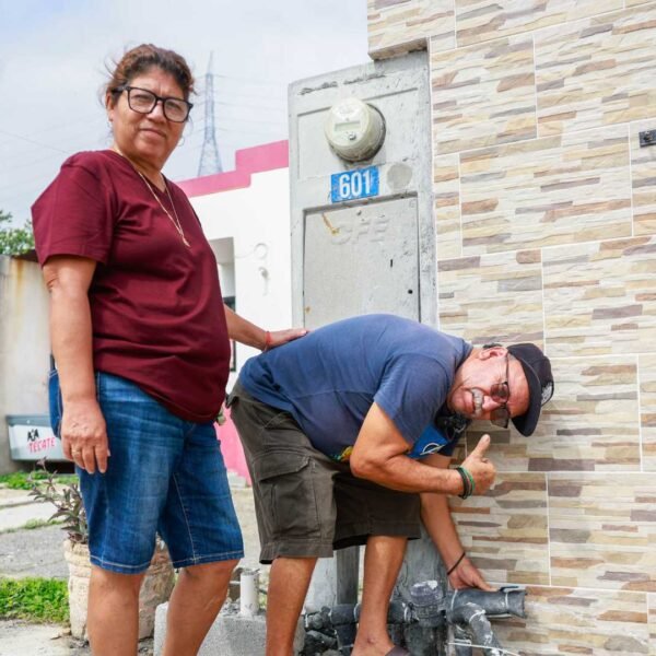 Colonias de García ya tienen agua 24/7 : Agua y Drenaje de Monterrey
