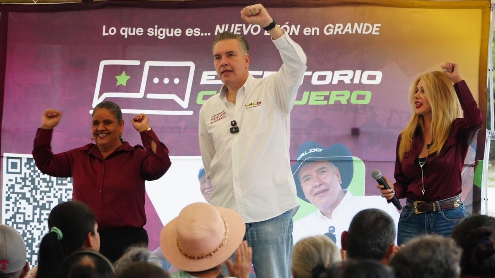 Waldo Fernández impulsa su ruta en NL con “Escritorio Callejero” en Santa Catarina