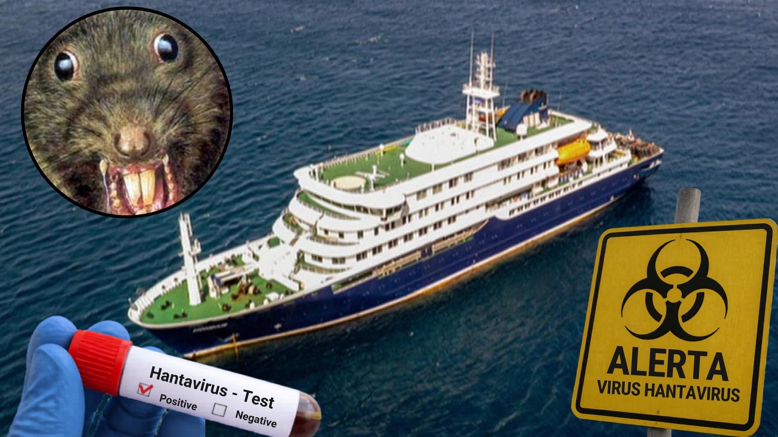 ¿Posible pandemia? mueren 3 por supuesto hantavirus en crucero y hay más casos graves