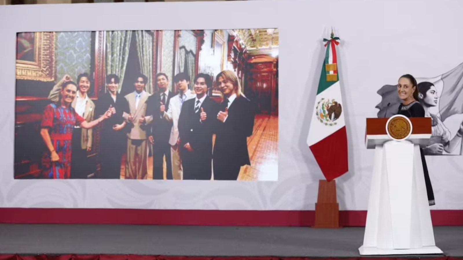 “BTS regresará a México”: Sheinbaum abre la puerta a concierto gratis en el Zócalo