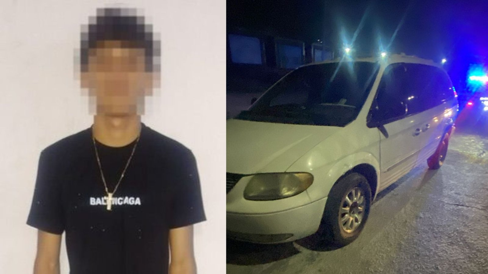 Detienen a menor en camioneta con reporte de robo en Santa Catarina