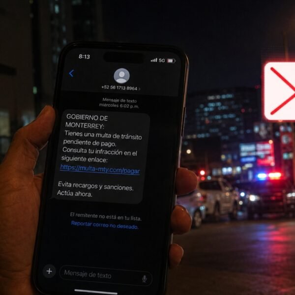 ¿Te llegó una multa por SMS? Podría ser una trampa para vaciar tu cuenta bancaria