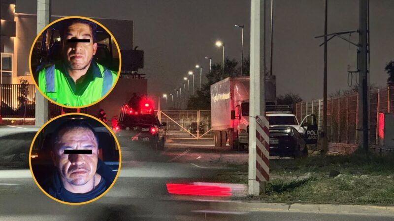 Detienen a dos hombres por intentar robar tractocamión en Apodaca