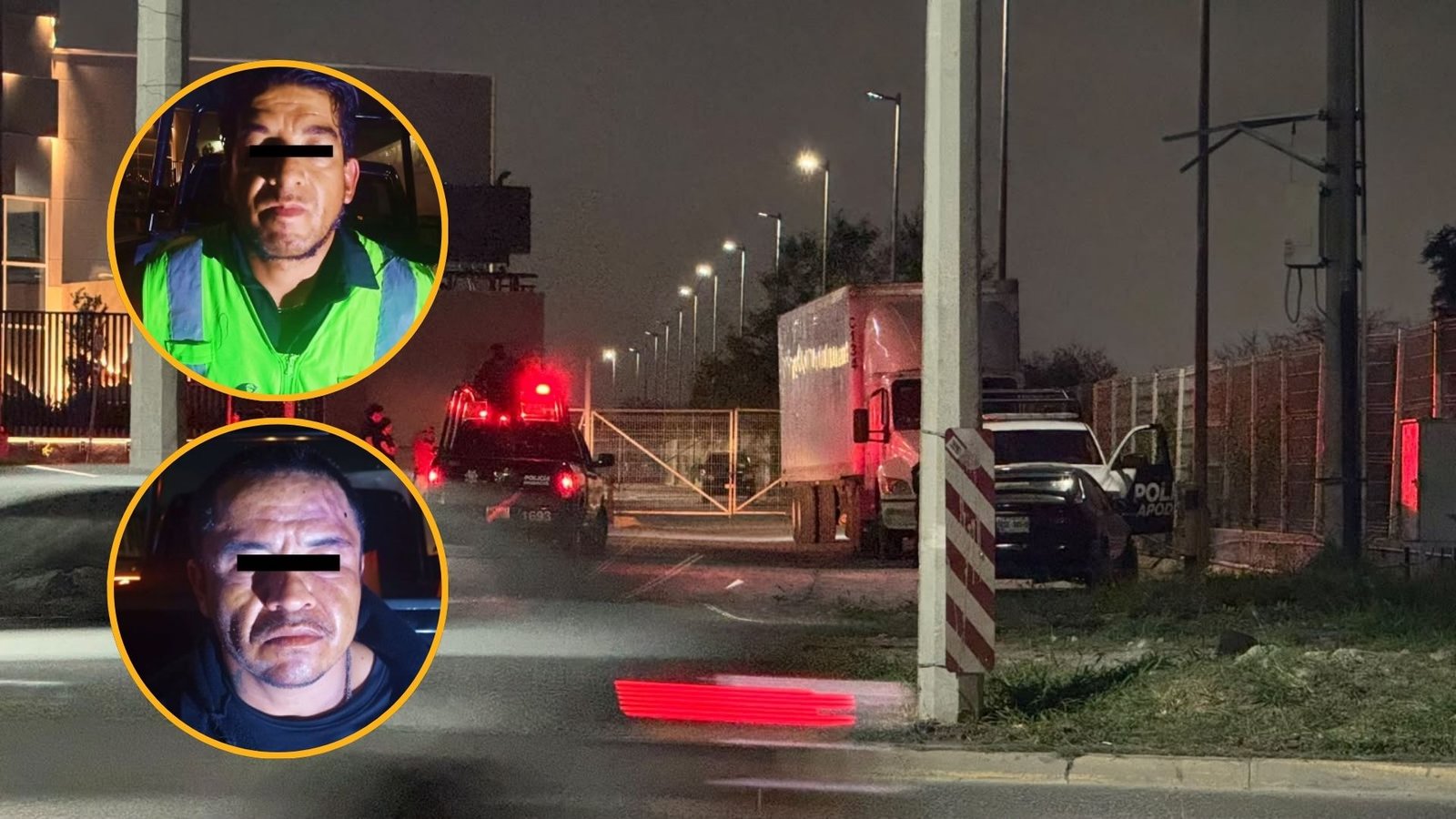 Detienen a dos hombres por intentar robar tractocamión en Apodaca