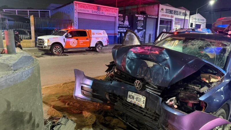 Deja choque tres lesionados en San Nicolás