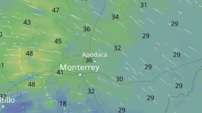 Alertan por fuertes rachas de viento en Nuevo León