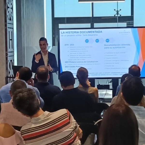 Quantium informa avances de Torre Alejandría a compradores