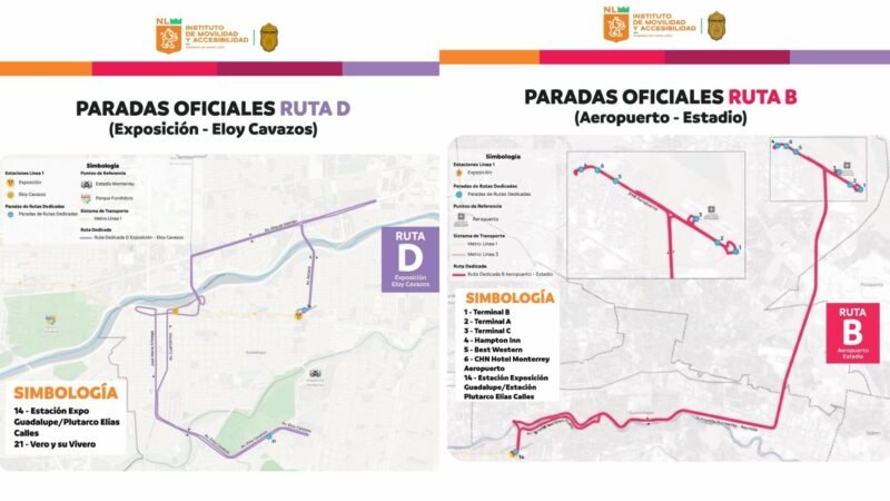 Habilitan Gobierno de NL rutas gratuitas para facilitar traslados por mundial