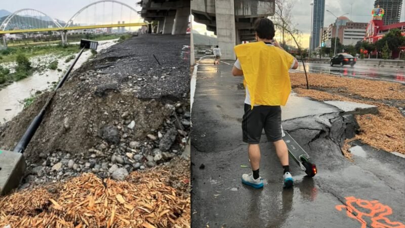 Evalúan afectaciones por lluvias en Parque Lineal del Río Santa Catarina