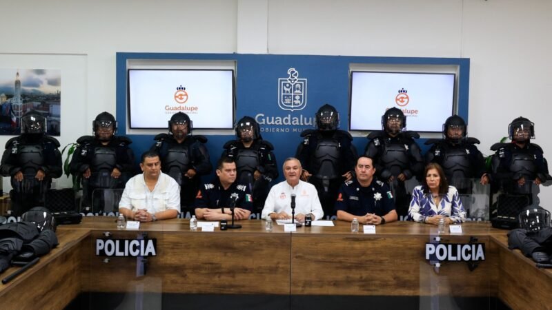 Fortalece Guadalupe seguridad con 200 equipos antimotín