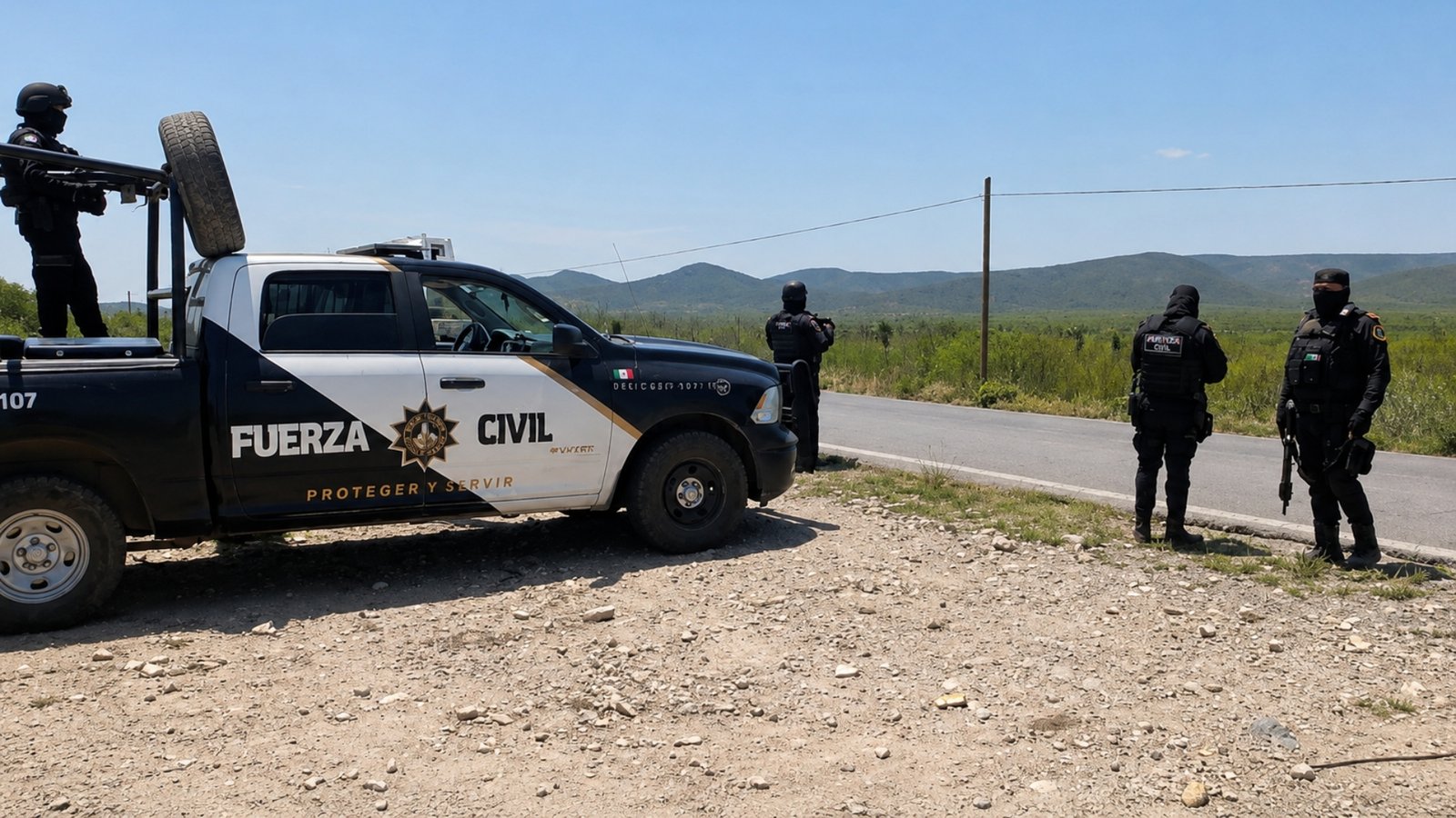 Mueren tres elementos de Fuerza Civil tras volcadura en Lampazos