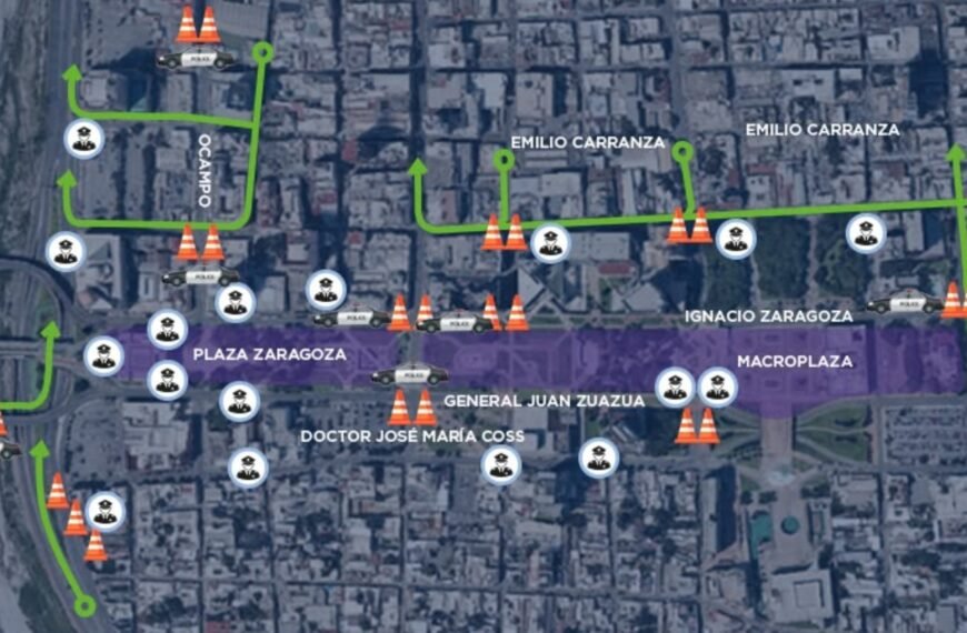 Cerrarán vialidades en Macroplaza por partido México vs Ecuador