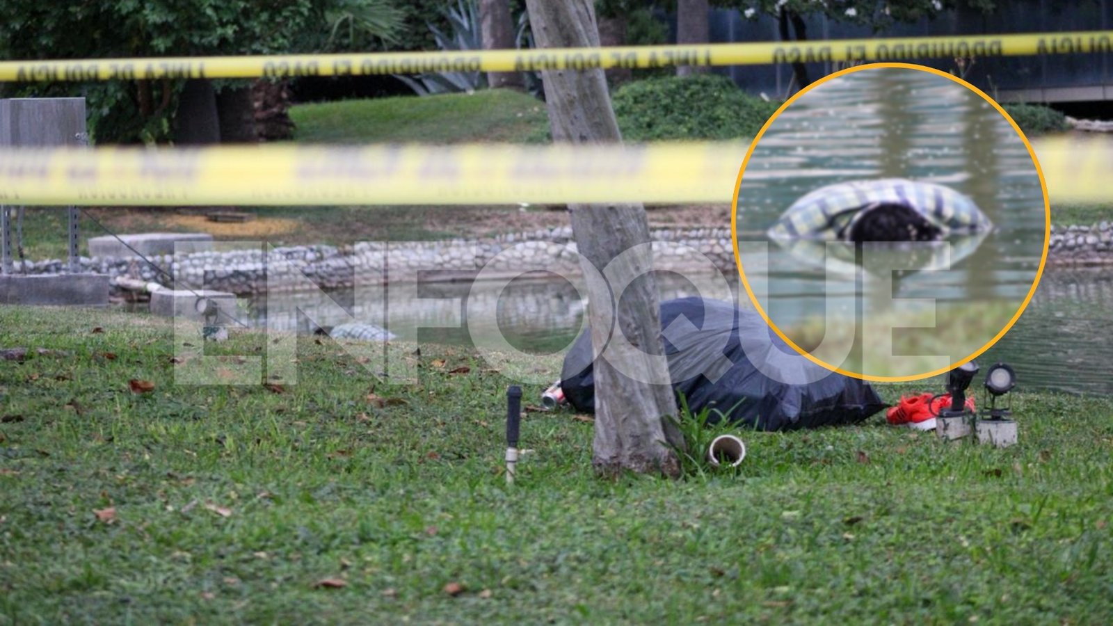 Hallan cuerpo flotando en lago artificial en Monterrey