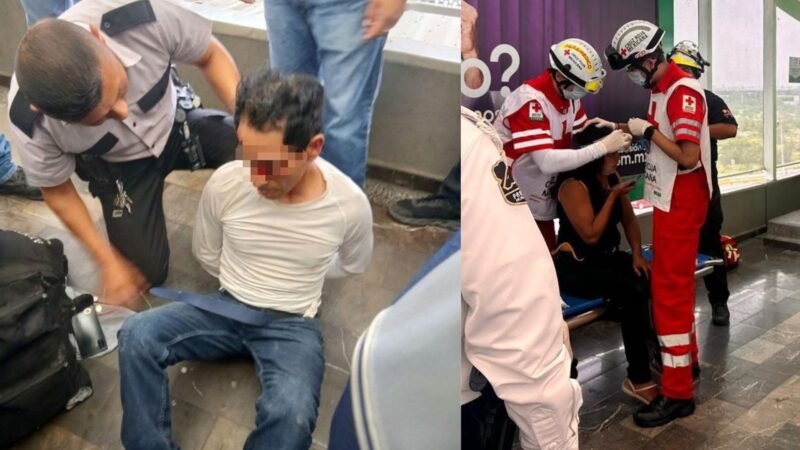 Pasajeros someten a hombre tras agredir a mujer en estación del Metro Sendero