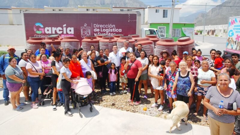 Manuel Guerra atiende crisis de agua en 17 colonias de García