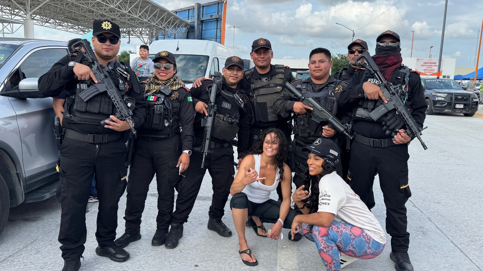 Michelle Rodríguez, Deadmau5 y Afrojack cruzan por Nuevo León